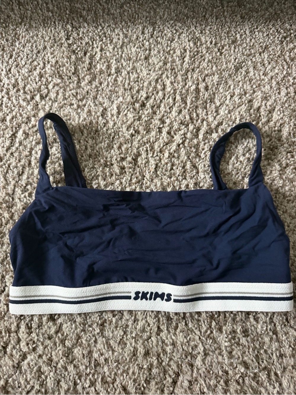 SKIMS Navy Bra